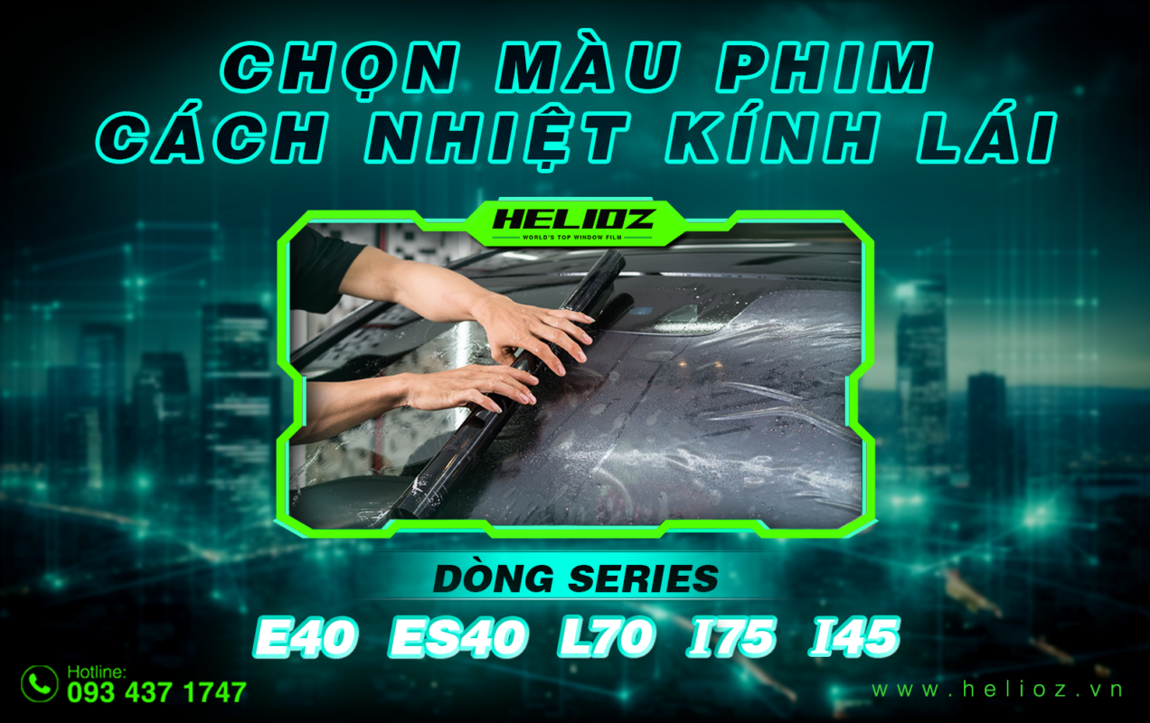 Chọn màu phim cách nhiệt kính lái phù hợp 
