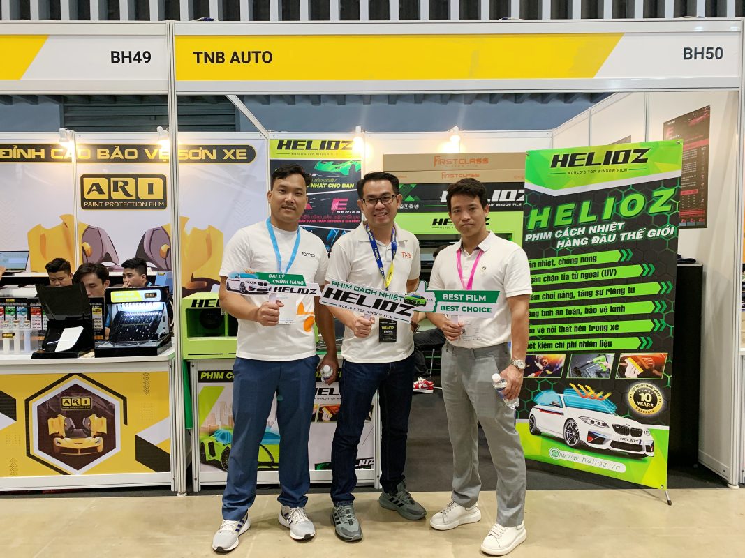 Không khí nhộn nhịp ở gian hàng Helioz tại triển lãm Automechanika HCM 2024