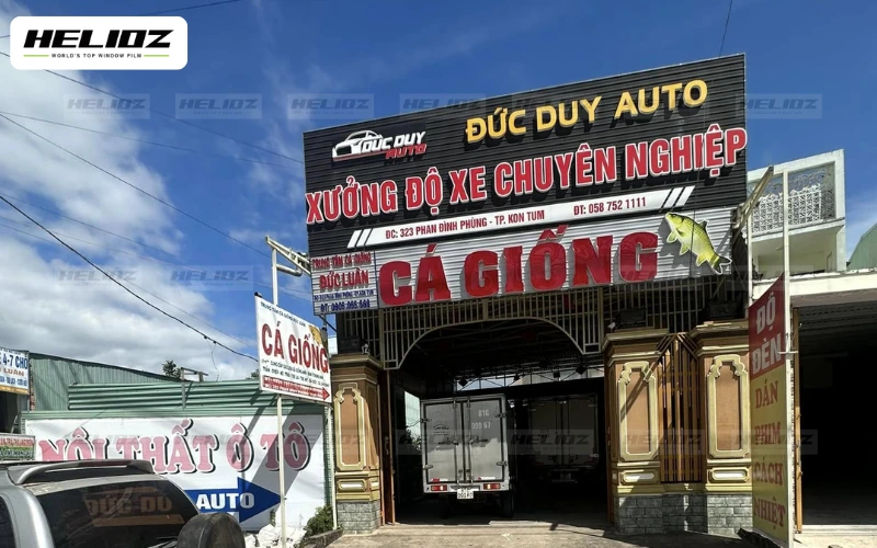 Tổng hợp các địa chỉ dán phim cách nhiệt tại Kon Tum hàng đầu 4 Xưởng độ xe ô tô chuyên nghiệp Đức Duy Auto